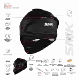 SMK TITAN PANTER GRAPHICS GL 264 HELMET