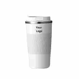 White Vacuum Insulated Cofee Mug