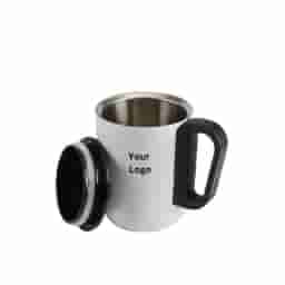 White Steel Coffee Mug