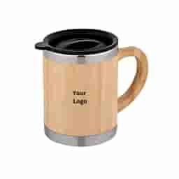 Bamboo�Coffee�Mug�with�Lid�&�Handle