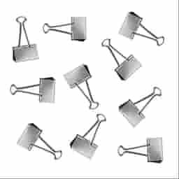 Music 555 41mm Silver Binder Clip | Secure Document Holder