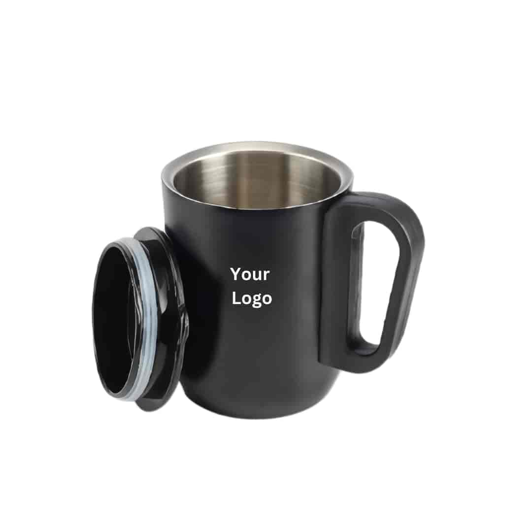 Black Steel Coffee Mug