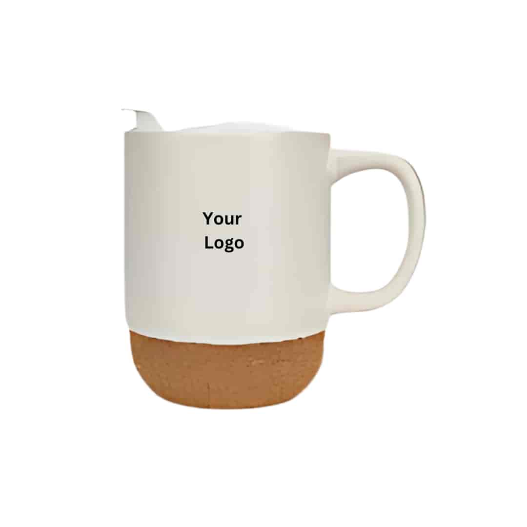 Ceramic�Mug�with�Lid�&�Cork�Base