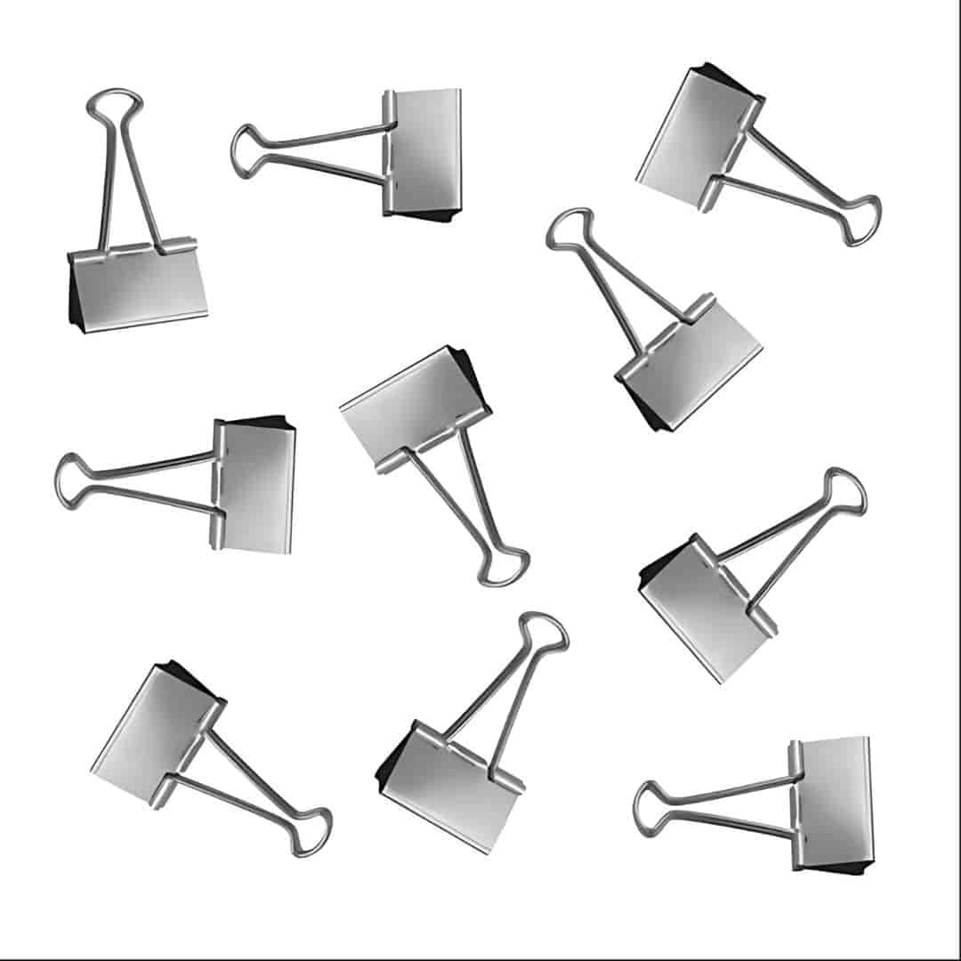 Music 555 41mm Silver Binder Clip | Secure Document Holder