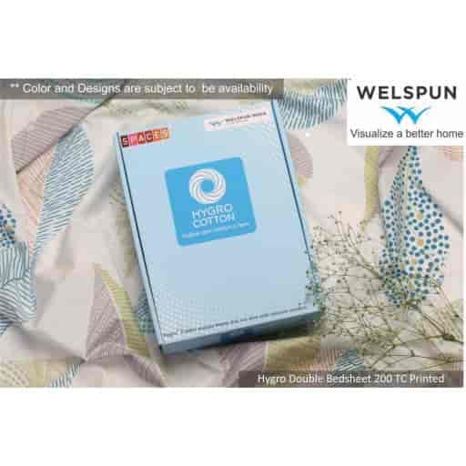 Welspun Wel007 Hygro Double Bedsheet 200 Tc Printed